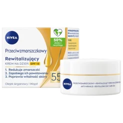 2 Pack Przeciwzmarszczkowy+ Rewitalizujący krem na dzień i krem na noc 55+ 2x50ml