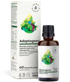 Adaptogeny 100% naturalne ekstrakty roślinne 50ml