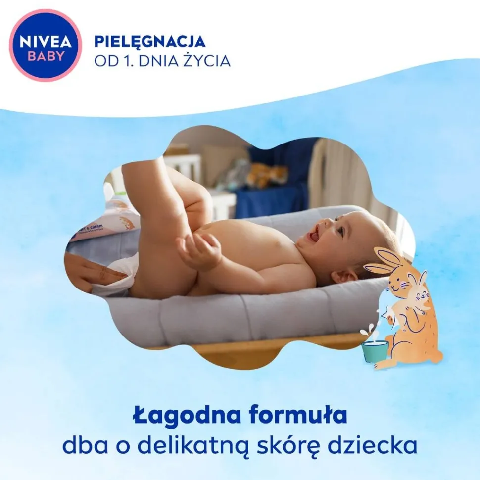 Baby chusteczki biodegradowalne 99% Pure Water 57szt