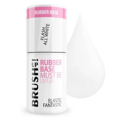 Baza hybrydowa do paznokci Rubber Base Must Be: Elastic Fantastic Flash All White 5g
