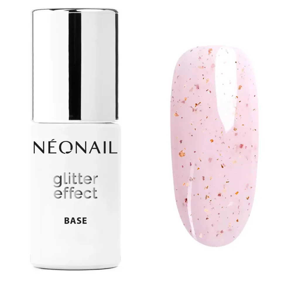 Baza hybrydowa Glitter Effect Base Pink Sparkle 7,2 ml