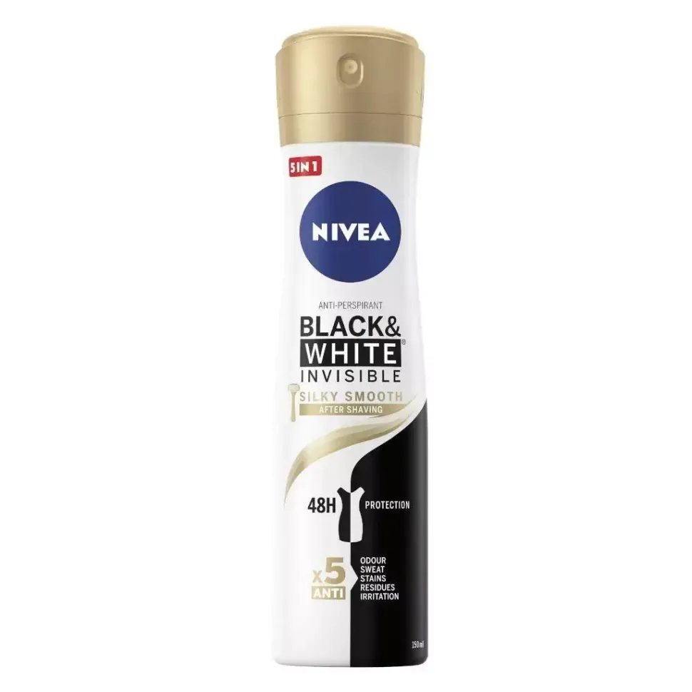 Black&White Invisible Silky Smooth antyperspirant spray 250ml