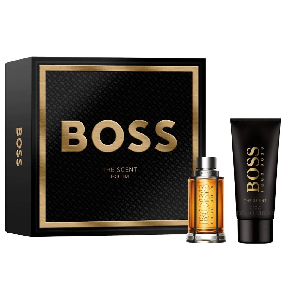 Boss The Scent For Man zestaw woda toaletowa spray 50ml + żel pod prysznic 100ml