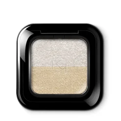 Bright Duo Eyeshadow podwójny cień do powiek 01 Metallic White/True Gold 2.5g