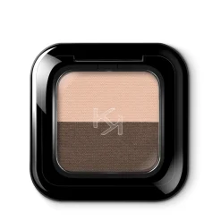 Bright Duo Eyeshadow podwójny cień do powiek 02 Warm Beige/Dark Brown 2.5g