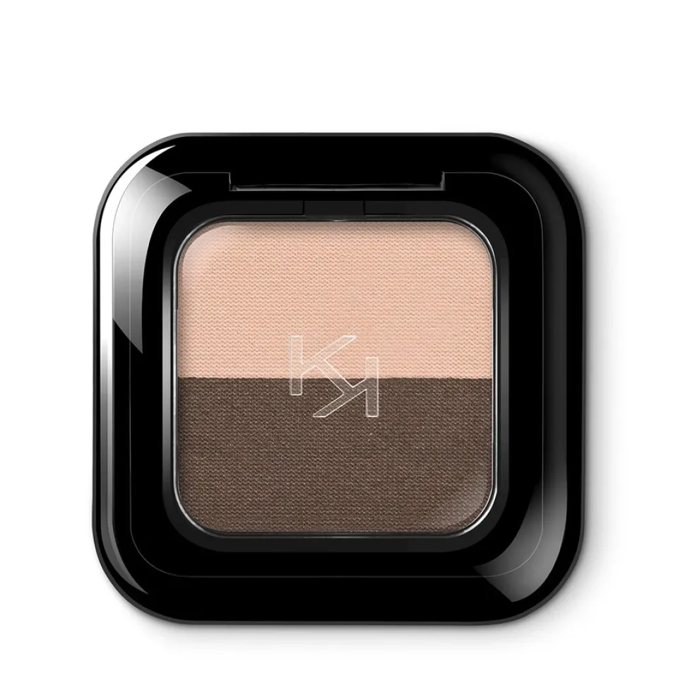 Bright Duo Eyeshadow podwójny cień do powiek 02 Warm Beige/Dark Brown 2.5g