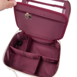 by Maxineczka Zestaw Kosmetyczka Makeup Bag The One, Brush Holder Cream