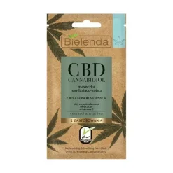 CBD Cannabidiol Maseczka nawilżająco-kojąca do twarzy 8g