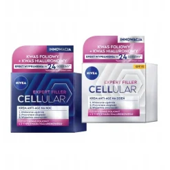 Cellular Expert Filler zestaw przeciwzmarszczkowy krem na dzień 50ml + przeciwzmarszczkowy krem na noc 50ml