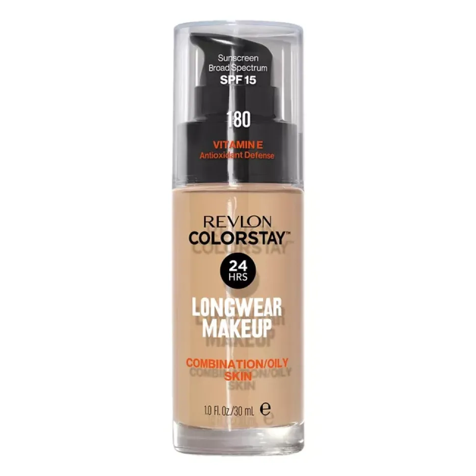 Colorstay Podkład SPF15 cera tłusta 180 Sand Beige - z pompką
