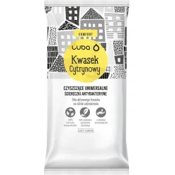 Czyszczące Ściereczki Antybakteryjne - Kwasek Cytrynowy 24szt.