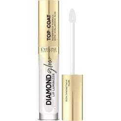 DIAMOND GLOW LIP LUMINIZER Błyszczyk do ust z kwasem hialuronowym 01 TRANSPARENT TOP COAT