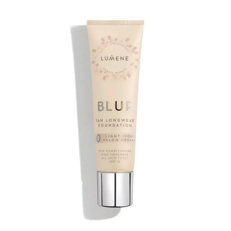 Długotrwały 16H podkład BLUR 0 Light Ivory SPF 15, 30ml