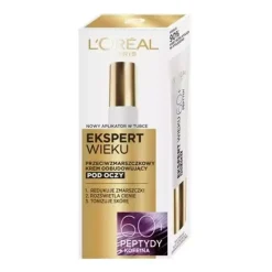 Ekspert Wieku Przeciwzmarszczkowy krem odbudowujący pod oczy 60+ 15ml