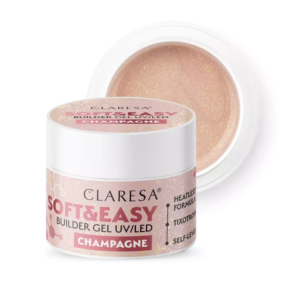 Żel budujący soft&easy builder gel CHAMPAGNE 12g