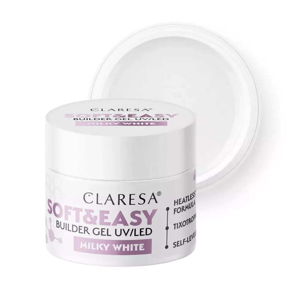 Żel budujący soft&easy builder gel MILKY WHITE 12g
