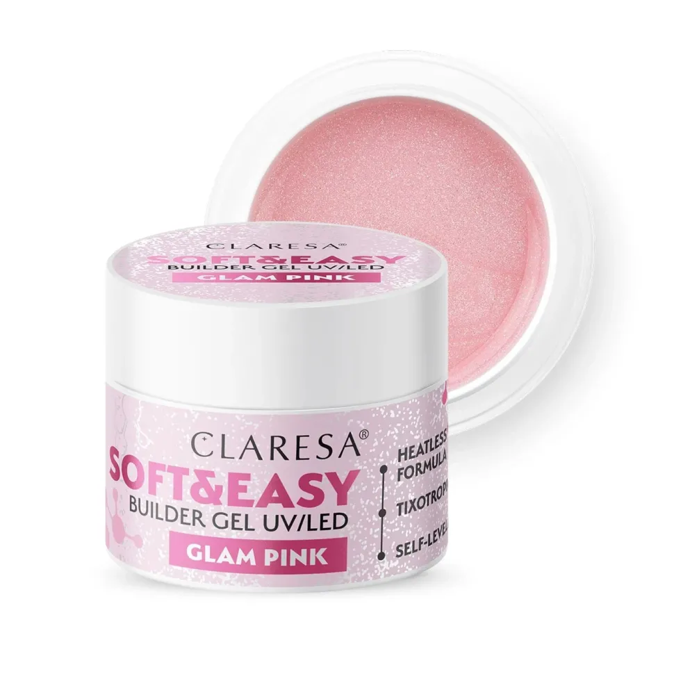 Żel budujący soft&easy builder gel GLAM PINK 90g
