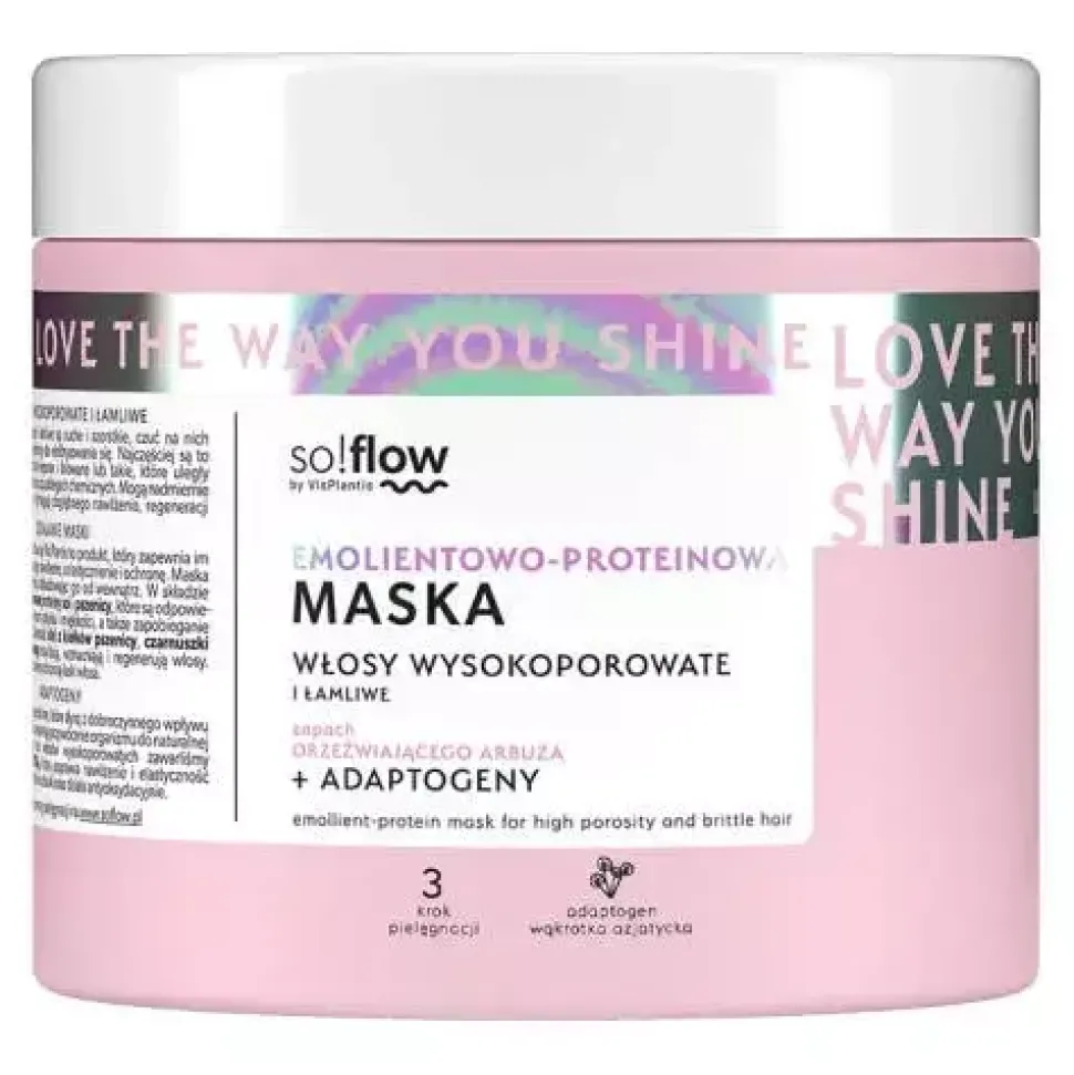 Emolientowo - proteinowa maska do włosów wysokoporowatych i łamliwych 400ml