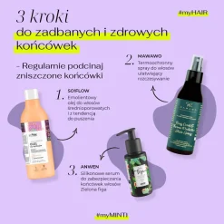 Emolientowy olej do włosów średnioporowatych i z tendencją do puszenia 150ml