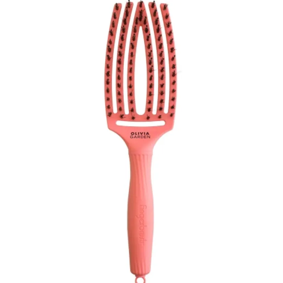 FingerBrush Imperfection Szczotka do włosów z włosiem dzika Radiant Peach