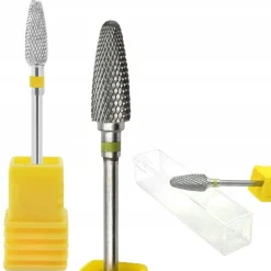 Frez karbidowy stożek drobny żółty