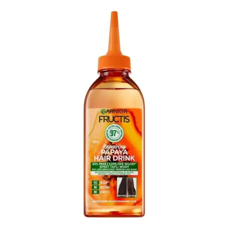 Fructis Papaya Hair Drink Odżywka lamelarna w płynie włosy zniszczone 200ml