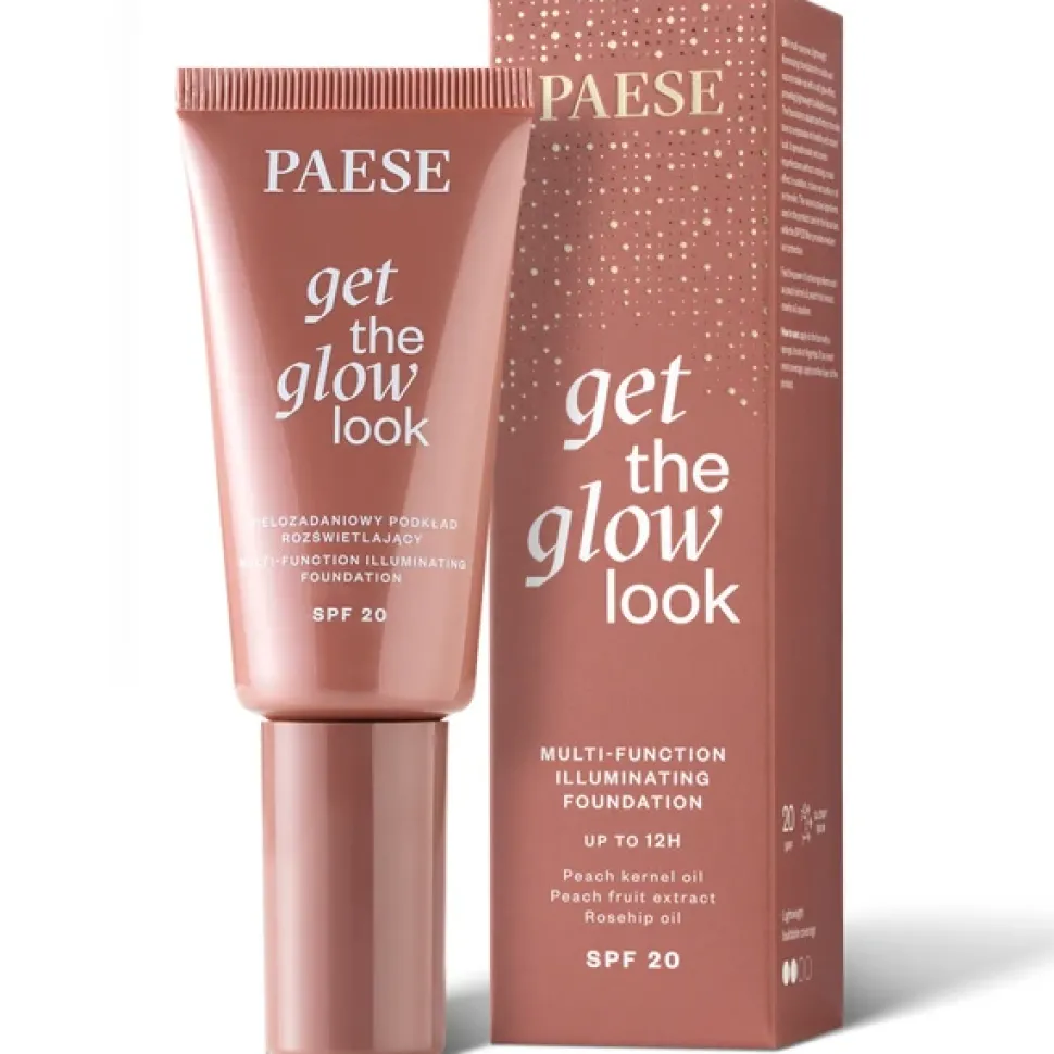 GET THE GLOW LOOK Wielozadaniowy podkład rozświetlający 4W Medium Beige 30ml