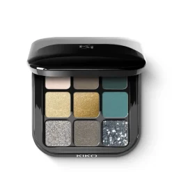 Glamour Multi Finish Eyeshadow Palette paleta 9 cieni do powiek o różnym wykończeniu 06 Green Vibes