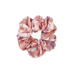 gumka do włosów Scrunchie jedwabna - magnolia