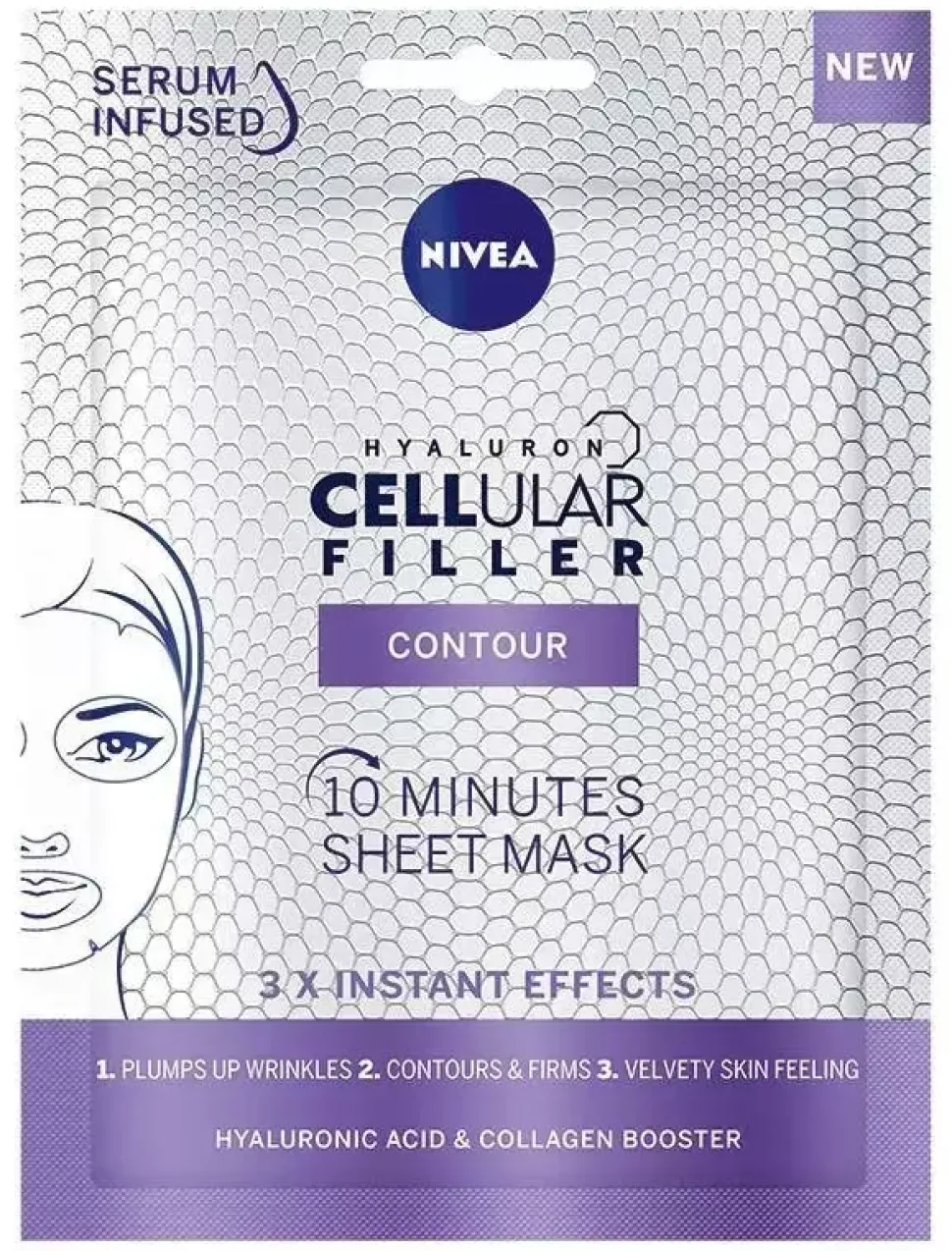 Hyaluron Cellular Filler Contour 10-minutowa maska w płachcie 1szt