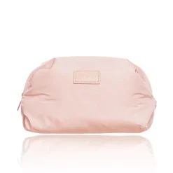 Janeke Szczotka do włosów SUPERBRUSH Normal liliowa + Almania gumka do włosów + MINTI Collection Small Pillow Puff Bag Light Pink Miękka kosmetyczka