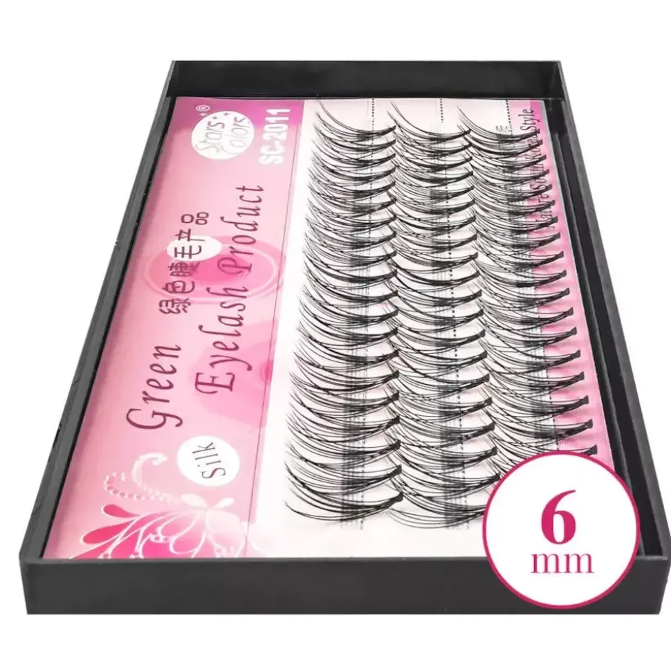Kępki Rzęs Green Eyelash SILK 6mm