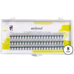 Kępki sztucznych rzęs NATURAL 0.10/C/8mm