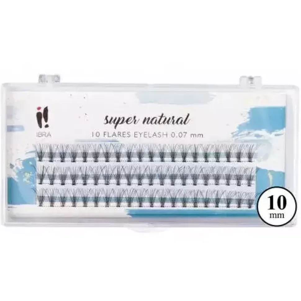 Kępki sztucznych rzęs SUPER NATURAL KNOT-FREE 0.07-C-10mm