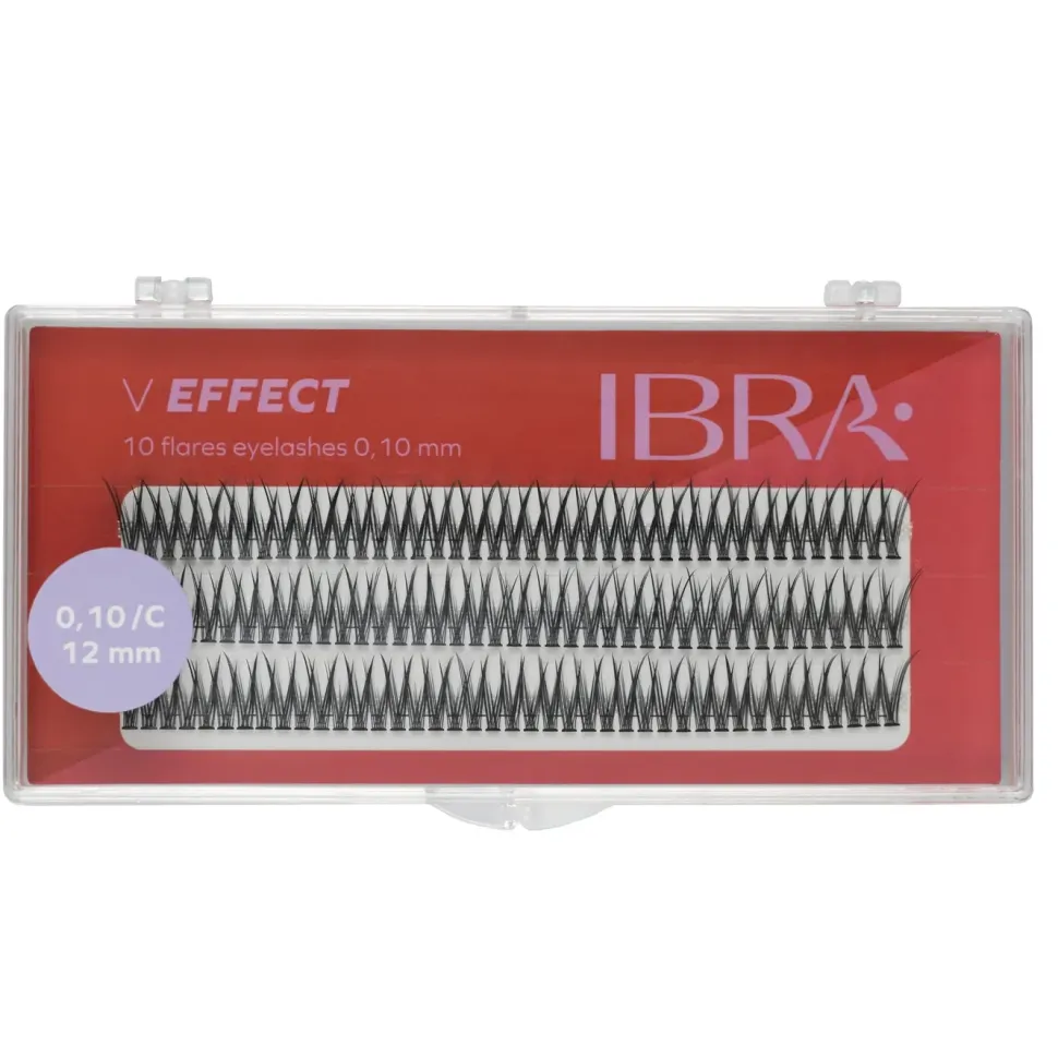 Kępki sztucznych rzęs V Effect 0,10C -12mm