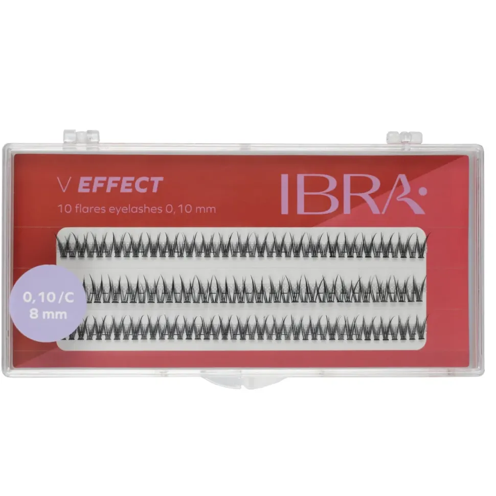 Kępki sztucznych rzęs V Effect 0,10C -8 mm