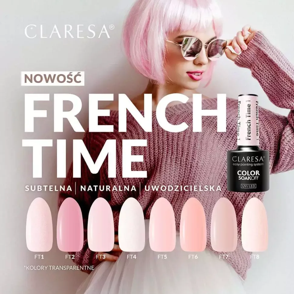 Lakier hybrydowy FRENCH TIME 8 5g