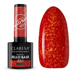 Lakier hybrydowy Rainbow Jello Base Red 5g