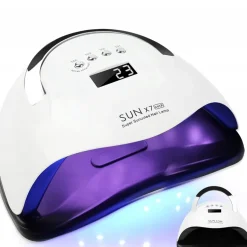 Lampa do paznokci UV LED 220W do hybryd żeli SUN X7 DUAL MAX LCD