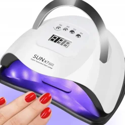 Lampa do paznokci UV LED 220W do hybryd żeli SUN X7 DUAL MAX LCD