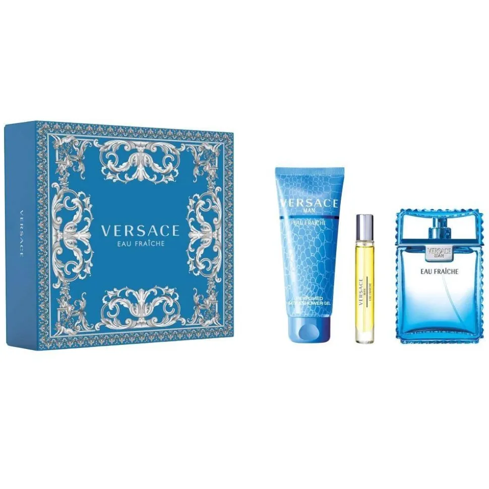 Man Eau Fraiche zestaw woda toaletowa spray 100ml + woda toaletowa spray 10ml + żel pod prysznic 150ml