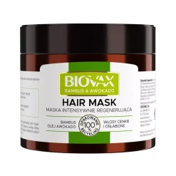 Maska Bambus i olej awokado do włosów cienkich i łamliwych 250 ml