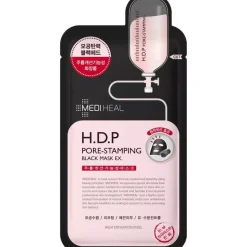 Maska w płachcie H.D.P PORE-STAMPING Czarna Oczyszczająca