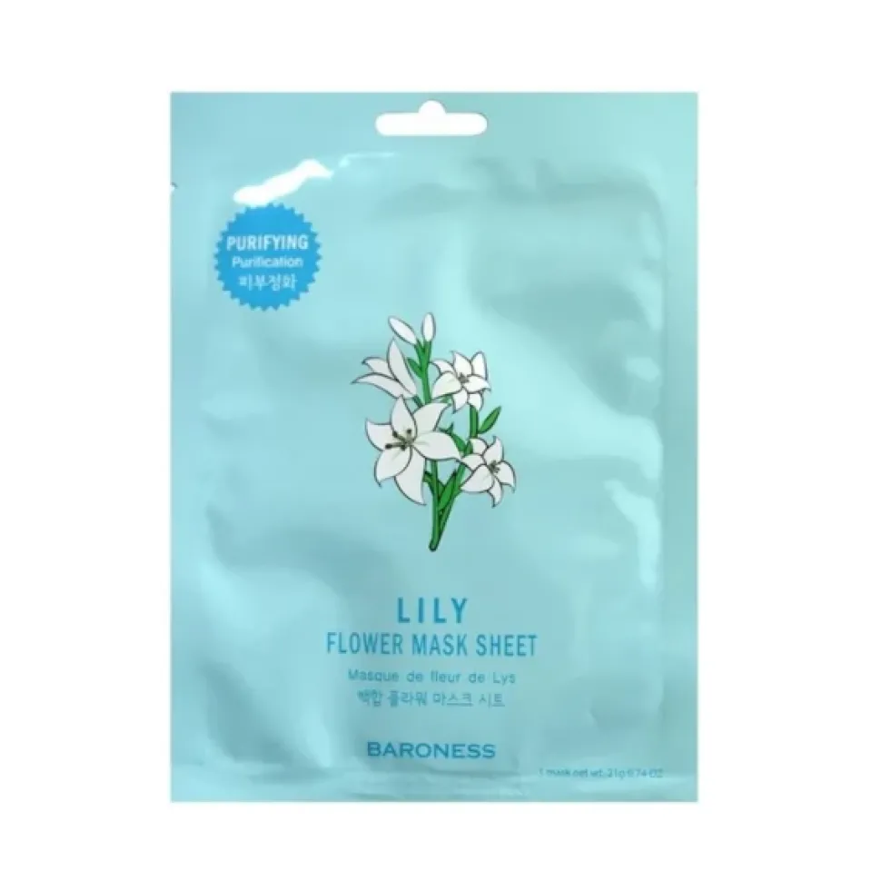 maska w płachcie z ekstraktem z kwiatu lilii białej 1szt.