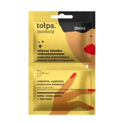 masking więcej blasku maseczka rozświetlająca przeciw oznakom zmęczenia, 2x5 ml