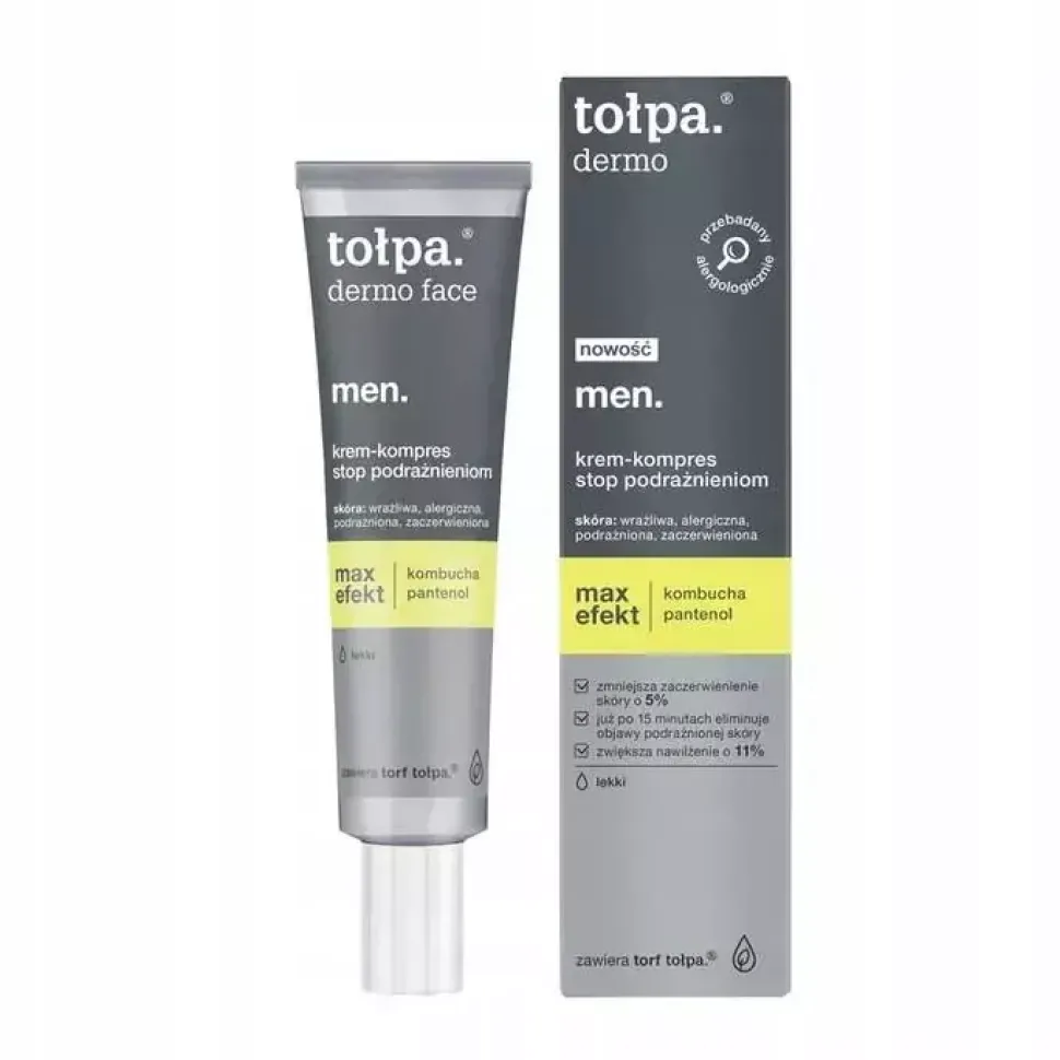 men, max efekt krem - kompres stop podrażnieniom, 40ml