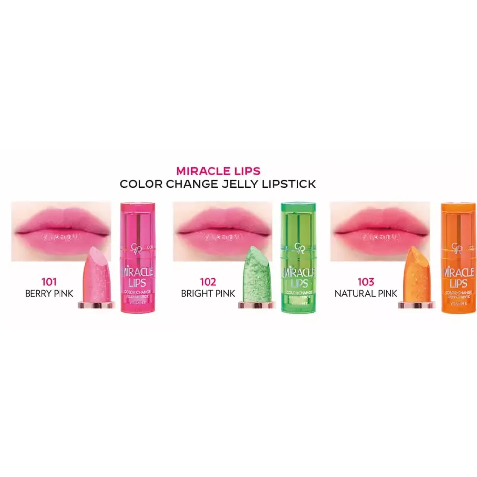 Miracle Lips Color Change Jelly Lipstick Żelowa pomadka do ust zmieniająca kolor 101