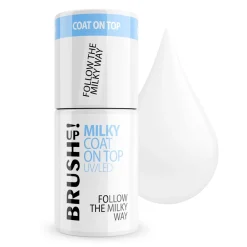 Mleczny top hybrydowy do paznokci Milky Coat On Top: Follow The Milky Way 5g