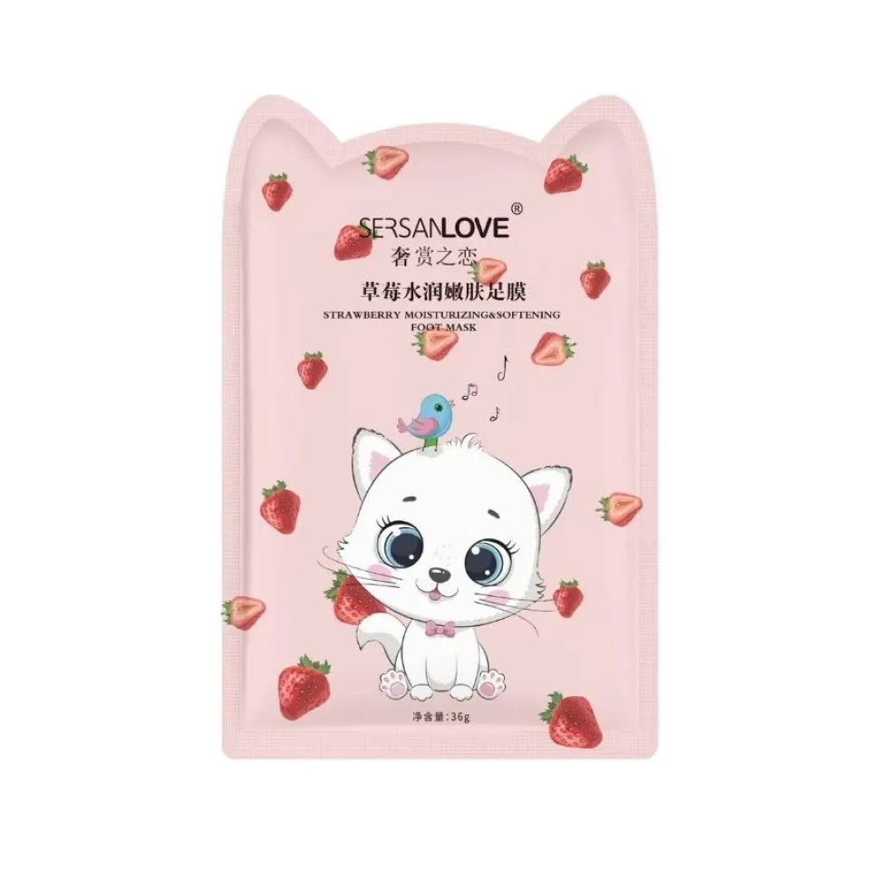 Nawilżająca maseczka do stóp KITTI z kolagenem, solą kwasu hialuronowego i naturalnymi ekstraktami 36g