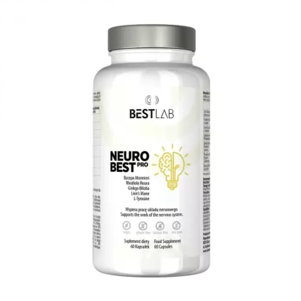 NeuroBest PRO Wsparcie Mózgu 60 kapsułek